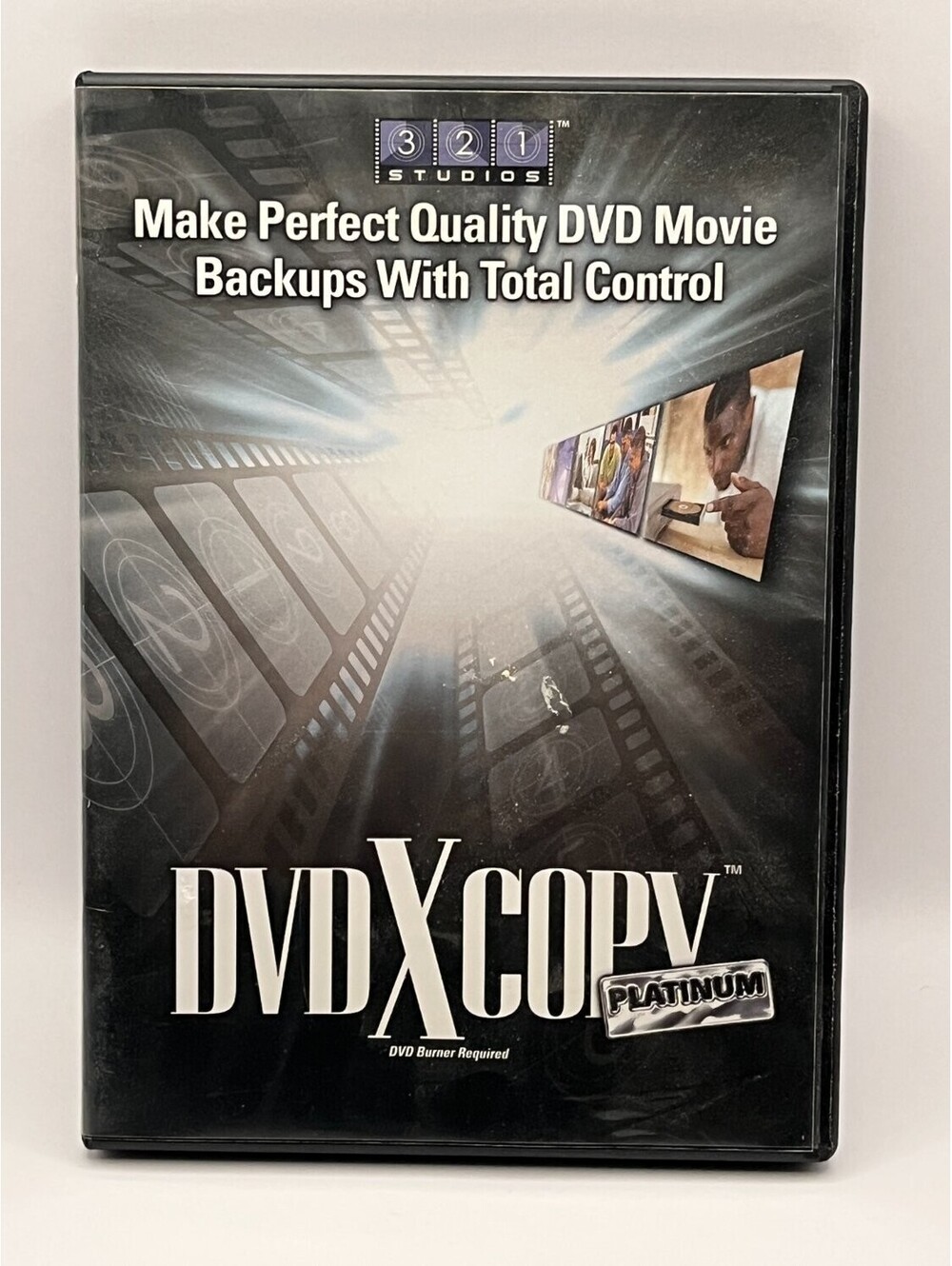 321 Studios Dvdxcopy PC Utility Software Black copyright 2004